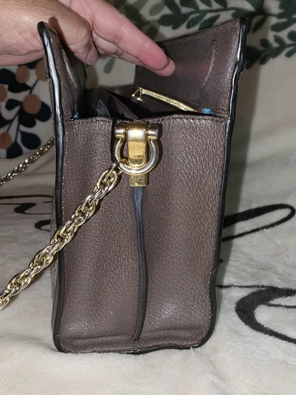 💯 Authentic Gucci Brown GG Supreme Canvas Ophidia Shoulder Bag Medium(Free COA) - Picture 13 of 16